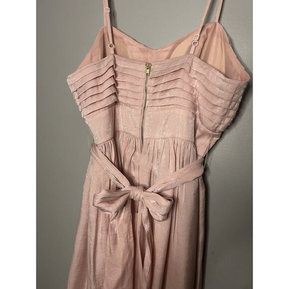 Candies Y2K Pink Babydoll Junior Prom Dress Size S  Shimmer Spaghetti Straps - Picture 4 of 8